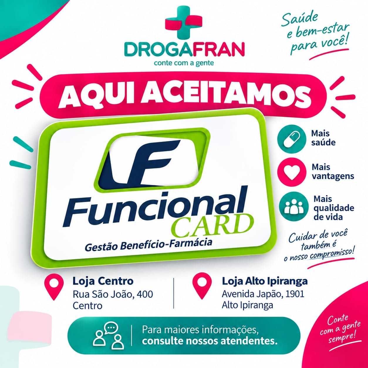 Leia mais sobre o artigo Farmácia que aceita Funcional Card em Mogi das Cruzes